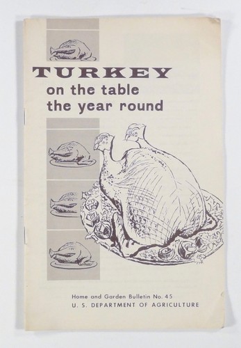 1958 usda turkey the table - usda,