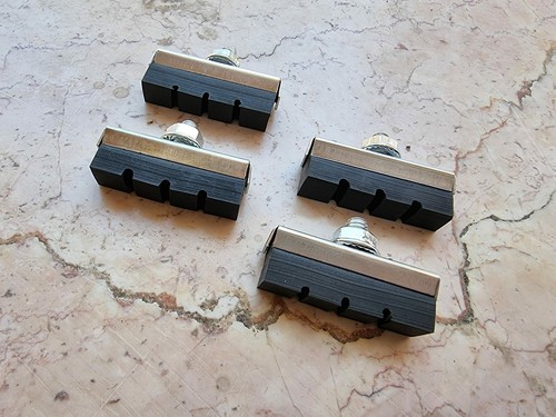 2coppie pattini gomma - e, zinco