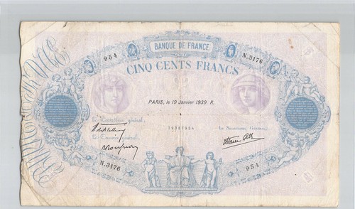 Francia 500 francs blu - e, rosa
