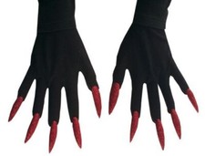 GUANTI NERI CON MAXI UNGHIE