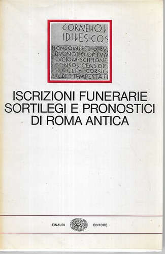 Iscrizioni funerarie - aa., vv.