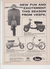 PUBBLICITA' ADVERTISING-PIAGGIO VESPA RALLY  90/CIAO  1971-SCOOTER ITALIANI