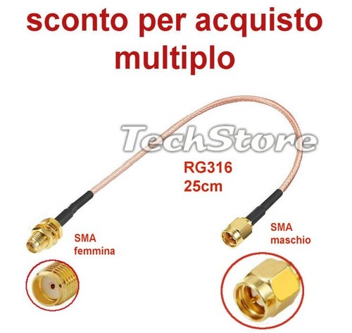 Cavo coassiale rg316 50ohm - rf,