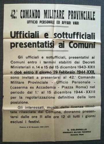 Comando militare murale - militare,