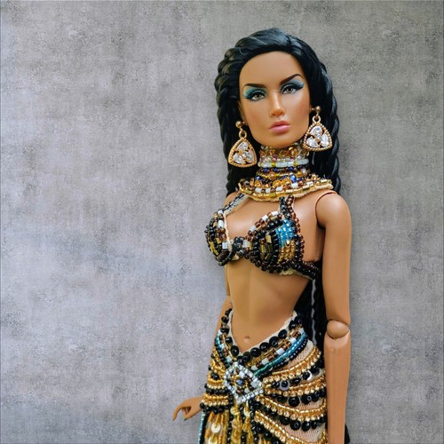 Abito cleopatra con perline - cleopatra,
