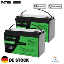 2X Batteria Litio 12V 100Ah