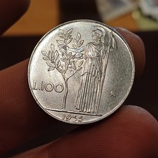 Moneta collezione 100 lire - moneta,