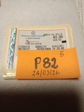 P82 MARCA DA BOLLO DA 2 EURO