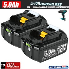 2x batteria 5000mAh per Makita 18V 5.0Ah BL1860B BL1850 B BL1840 BL1830 batteria DHL