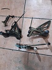 PEDANE ARRETRATE REARSETS TRIUMPH STREET TRIPLE 675 nero verde