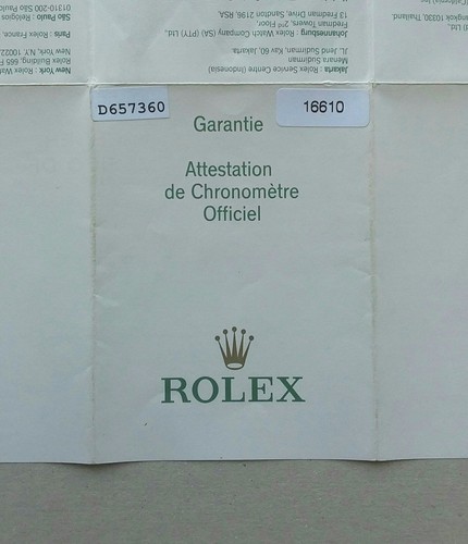 Rolex guarantee warranty - rolex,
