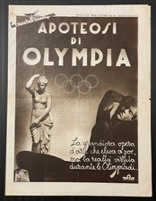 Olympia Leni Riefenstahl Brochure Rassegna Consorzio EIA Cinema Olimpiadi 1938