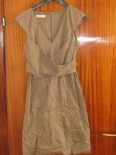 BELLISSIMO ABITO VESTITO ANNA RITA N COLORE MARRONE TAGLIA 46