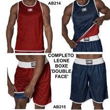 COMPLETO LEONE BOXE 'DOUBLE FACE' AB214+AB215 ABBIGLIAMENTO TECNICO BOXE
