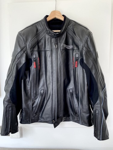 Giacca pelle nera triumph - giacca,