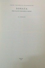 SONATA PER FLAUTO TRAVERSO E