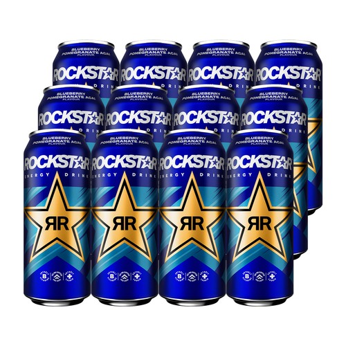 Rockstar energy drink - energy, mirtillo