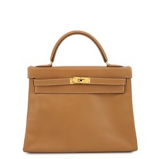 HERMES Kelly Retourne taglia 32 pelle Chamonix naturale