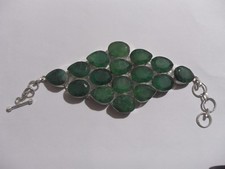 BRACCIALETTI  RADICE RUBINO, SMERALDO IN ARGENTO