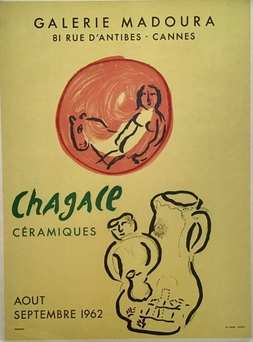 Poster originale chagall 1962 - chagall,