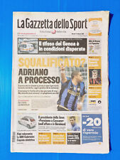 GAZZETTA DELLO SPORT 17 FEBBRAIO 2009 ADRIANO-INTER-BECKHAM-FIAT 500 CABRIOLET