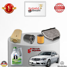 KIT TAGLIANDO 4 FILTRI E OLIO MERCEDES CLASSE C200 CDI W204 100KW 136CV 2012 ->