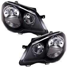 Kit fari per Vw Polo 9N3 05-09 GTI nero LWR attuatori sinistro destro
