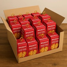 18 Pezzi Balocco Mini Panettone Gr90 Gocce Di Cioccolato Soffice E Goloso