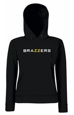 Felpa logo BRAZZERS v2 youporn pornhub porno unisex uomo donna cappuccio t-shirt