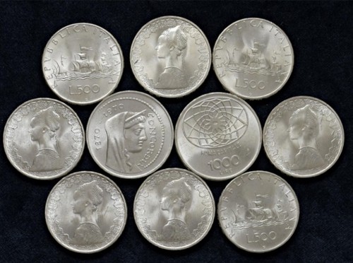 Repubblica italiana lotto - repubblica, 10