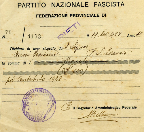 Partito nazionale fascista - partito,