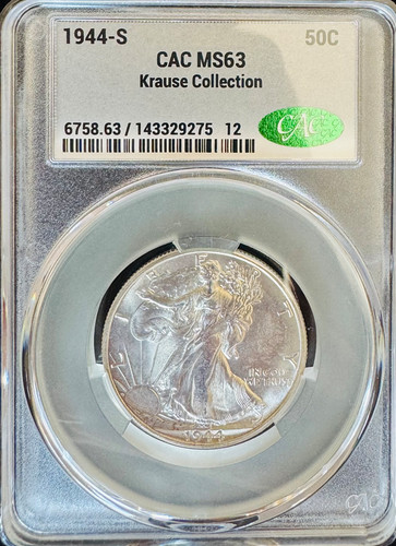 1944 mezzo dollaro - 1944-s, walking