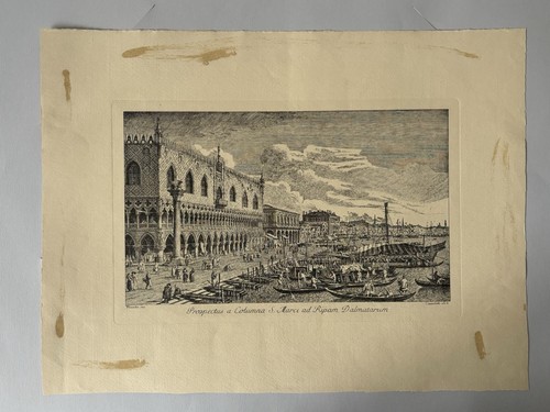 Incisione canaletto - incisione,