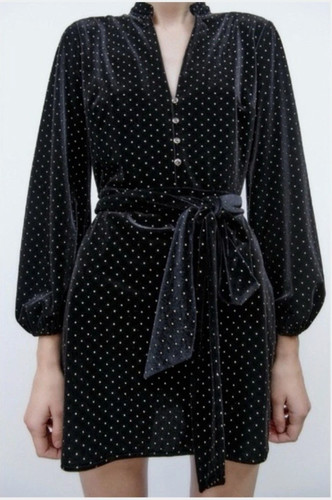 Zara vestito camicia - camicia, velluto