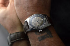 AQUASTAR CRESSI SUB 1701 200MT VINTAGE SKIN DIVER WATCH TROPICAL DIAL 37MM RARE!