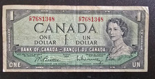 Banconota canada one dollaro - banconota,