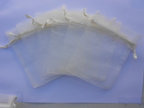 100 sacchetti organza bianchi - sacchetti,