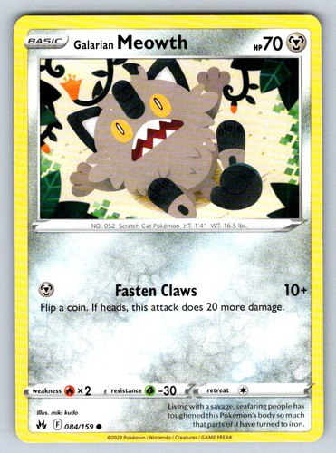 Galarian meowth corona comune - corona,