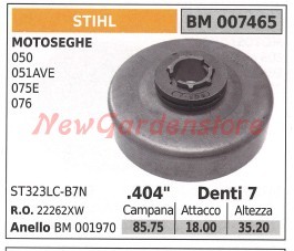 Pignone campana frizione