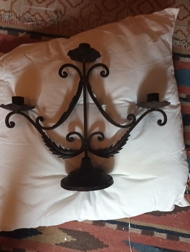 Candelabro ferro battuto - candelabro,