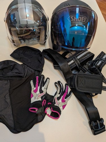 Set casco moto bambini - set,