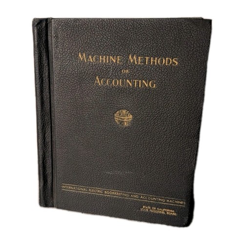 Machine methods accounting - methods,