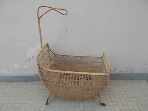 Culla vintage vimini anno - in,