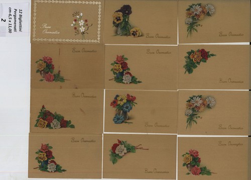 Cartoline bigliettini pz - bigliettini, 12