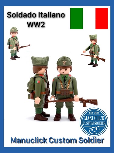 Playmobil custom ww2 soldato - ww2,