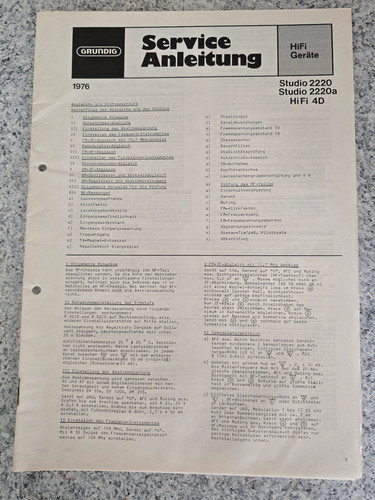 Manuale servizio originale - di,