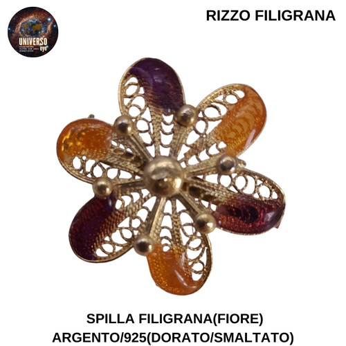 Spilla filigrana argento - spilla,