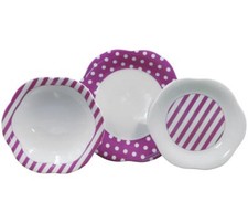 WEISSESTAL SERVIZIO PIATTI 28 PEZZI 6 POSTI IN PORCELLANA CON CAFFE - WARY