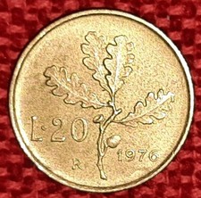 20 Lire Quercia 1976