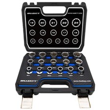 SET CHIAVI A BUSSOLA MULTIDENTI 16 PEZZI 8-24 mm set 1/2" pollici XZN 12 bordi dado a bussola